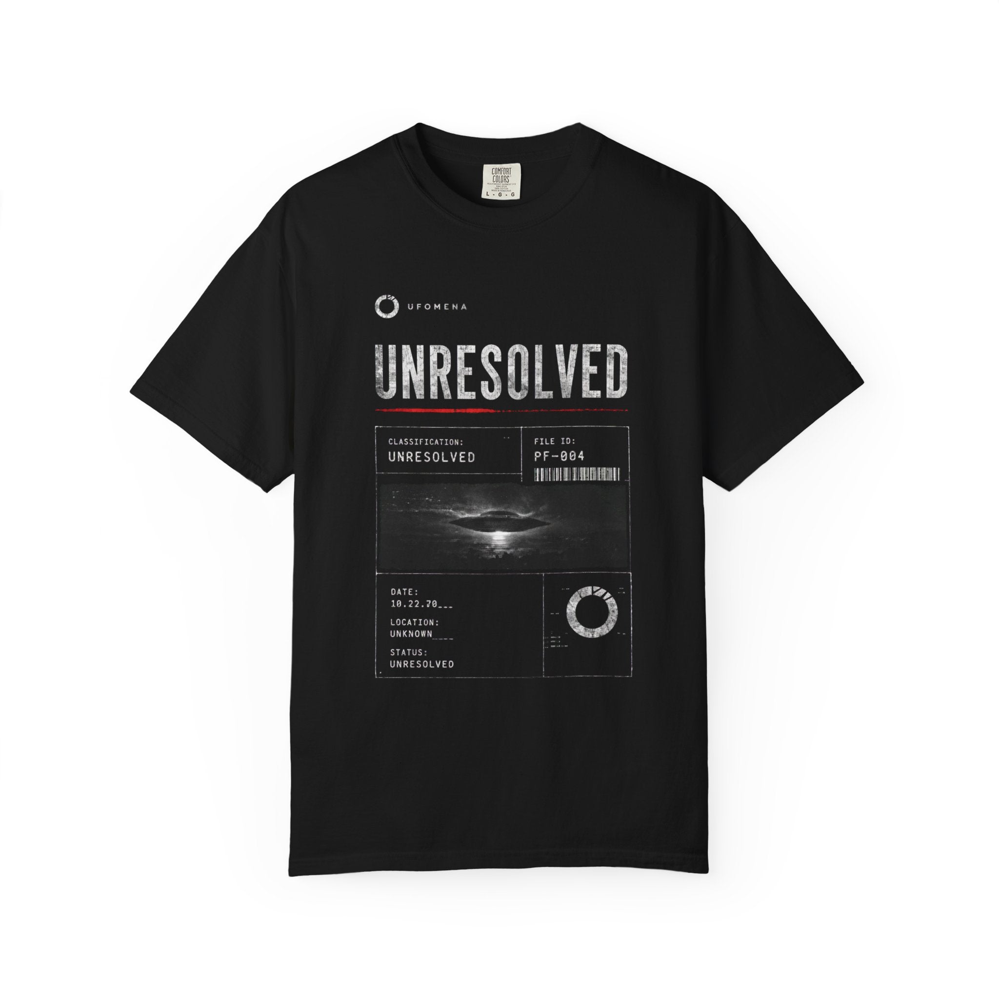 UFOMENA Drop-001 Unresolved Garment-Dyed Tee