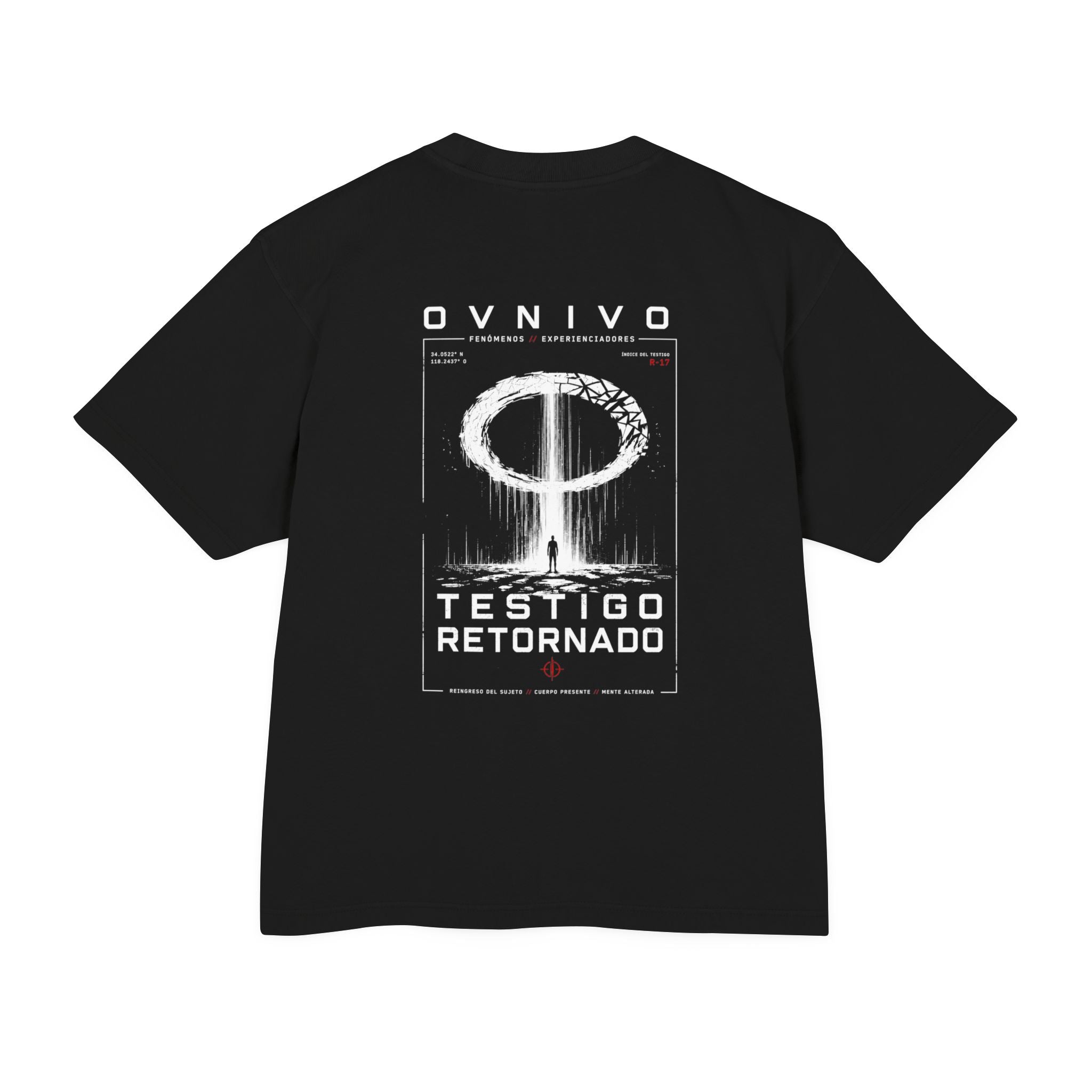 OVNIVO LANZAMIENTO 001 — Testigo Retornado Camiseta