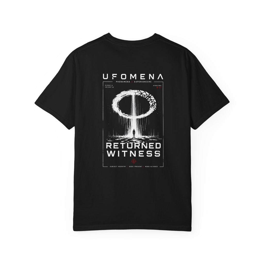 UFOMENA UPE-DROP-001 Witness Returned Garment-Dyed Black