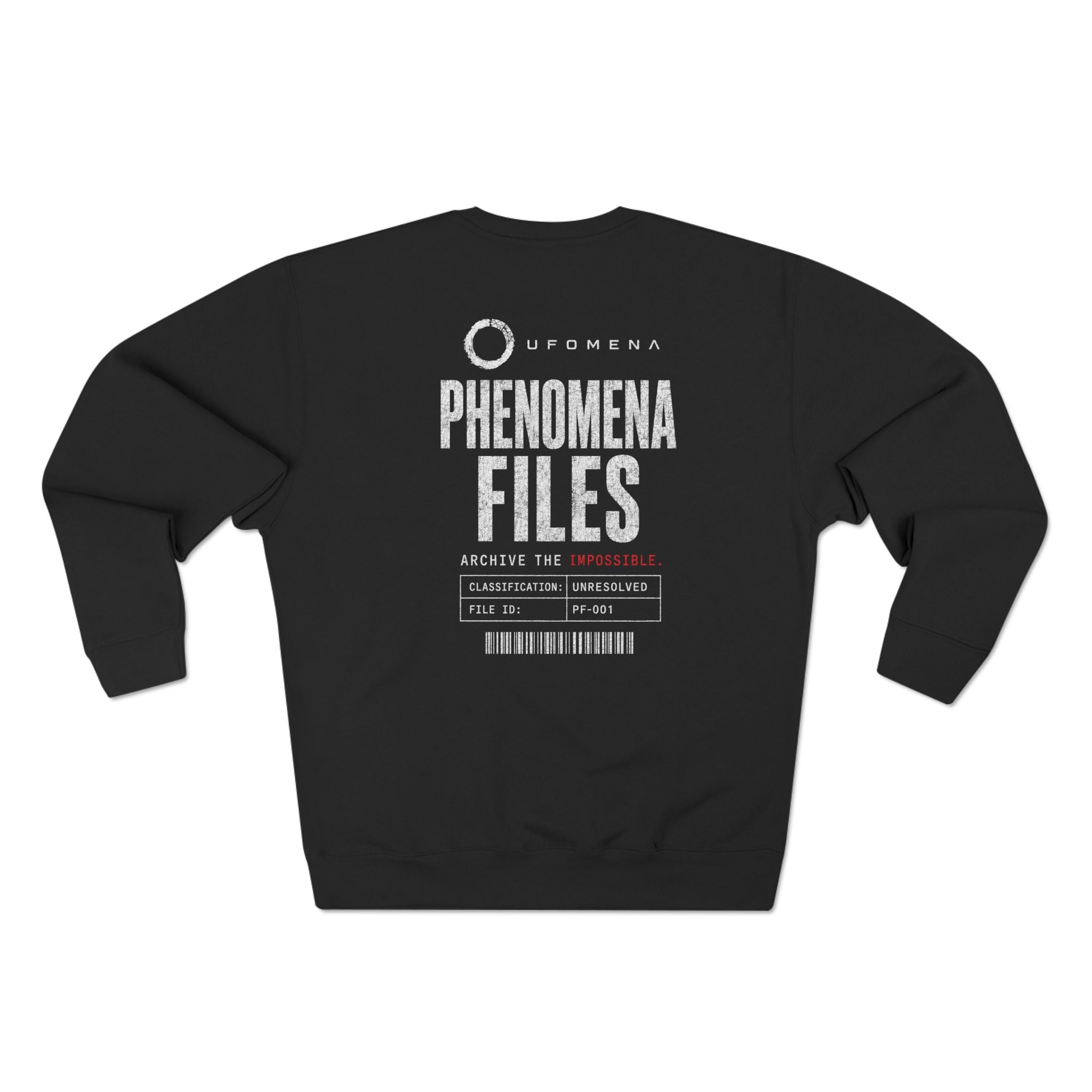 UFOMENA DROP 001 — Phenomena Files Crewneck