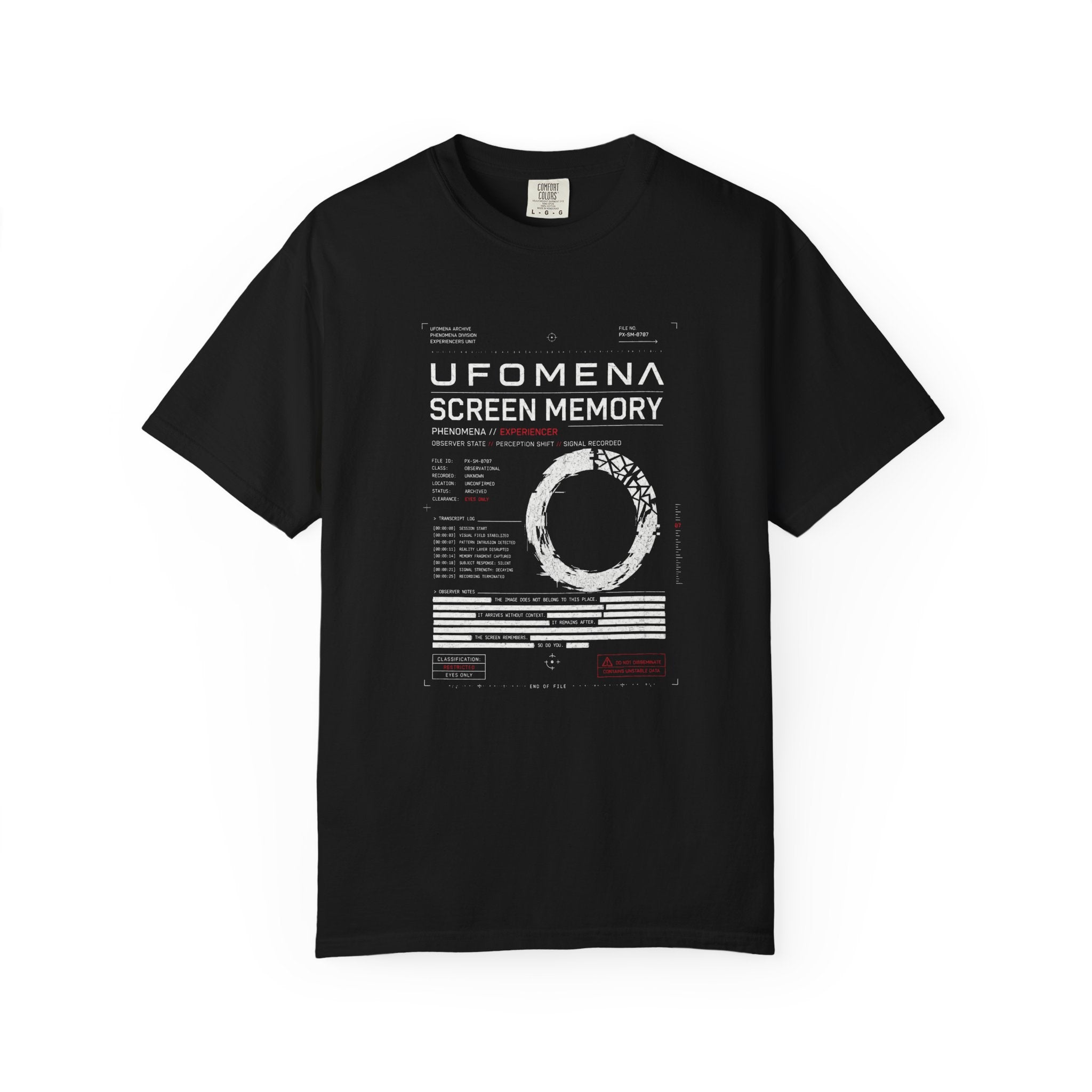 UFOMENA UPE-002 Screen Memore Garment-Dyed Tee