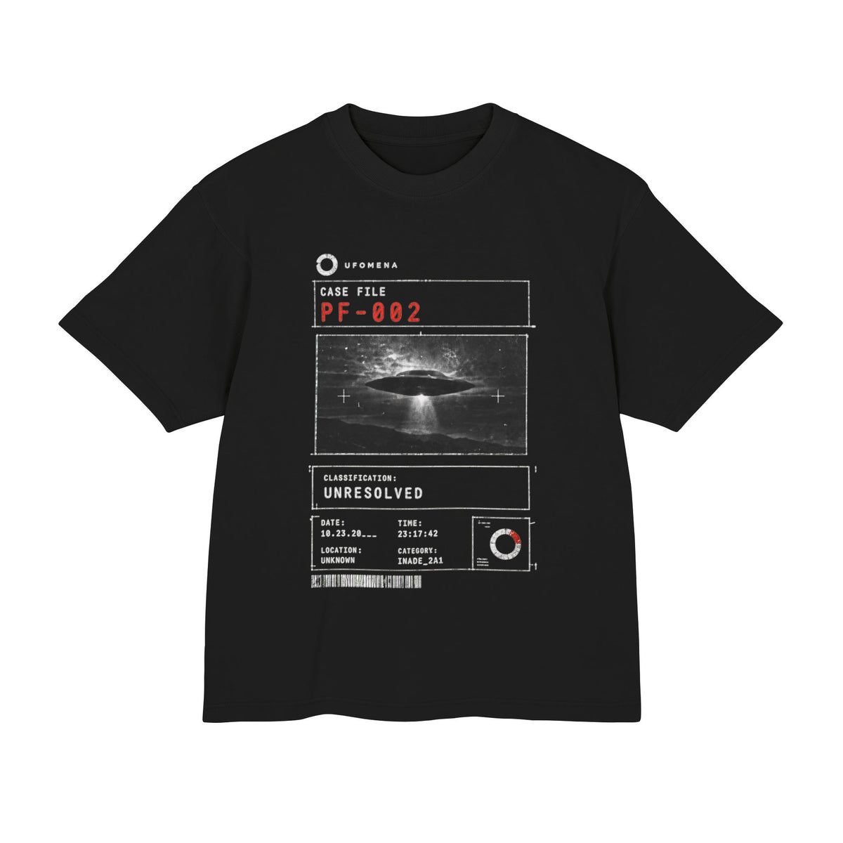 UPF-002 — Unresolved Case File Tee