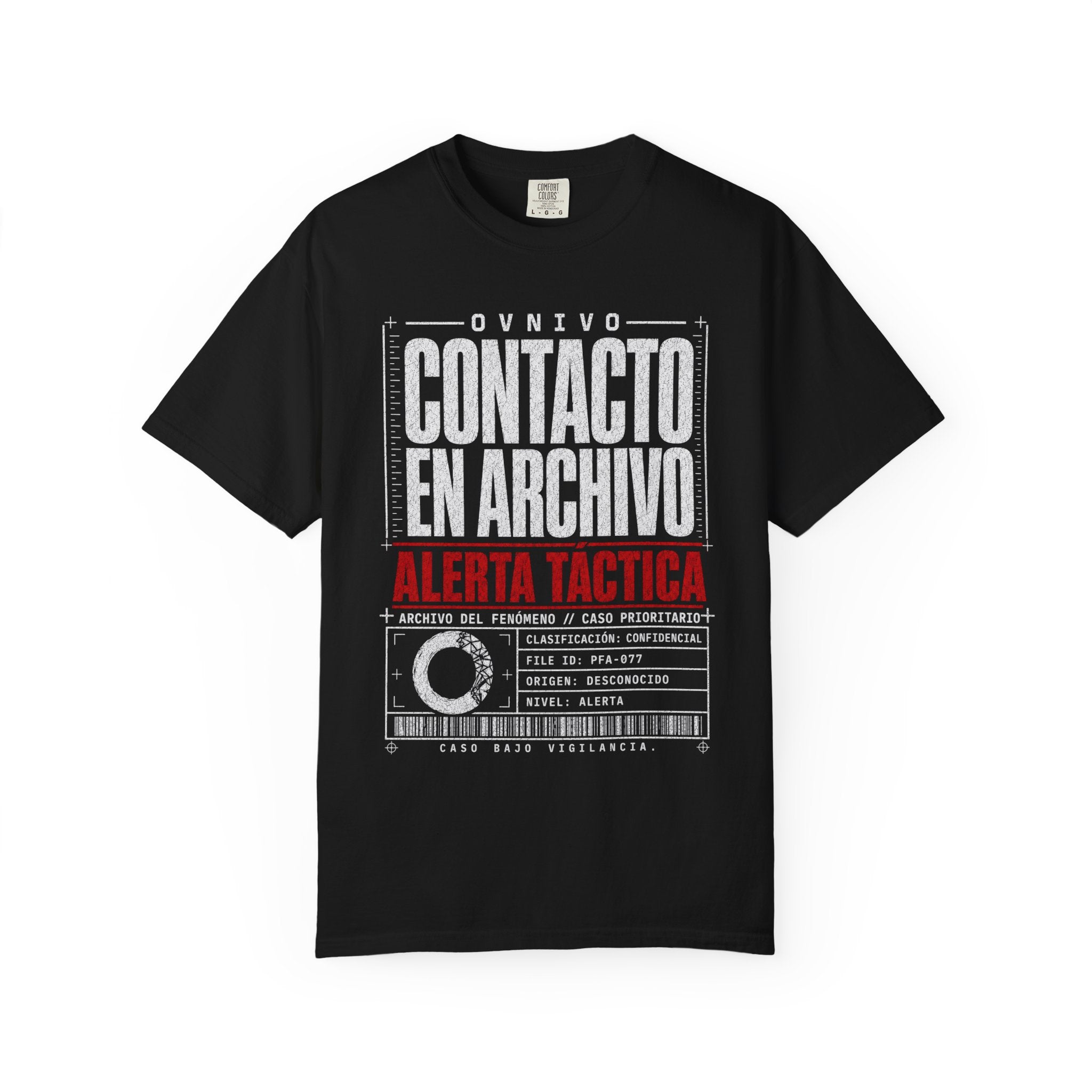 OVNIVO PFA-077 Contacto En Archivo Camiseta Pigmentada