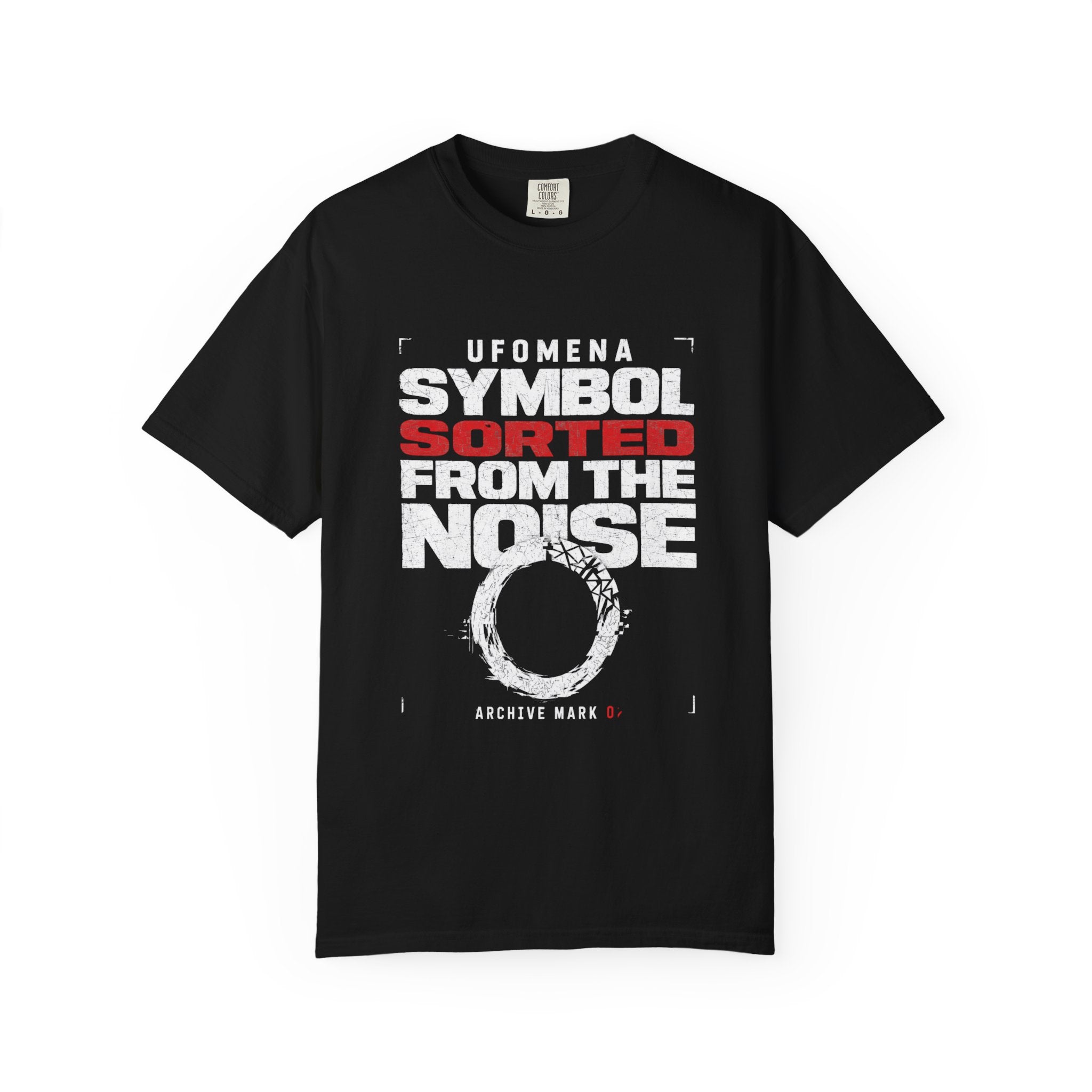 UFOMENA AM 02 Symbol Sorted From The Noise Garment-Dyed Tee