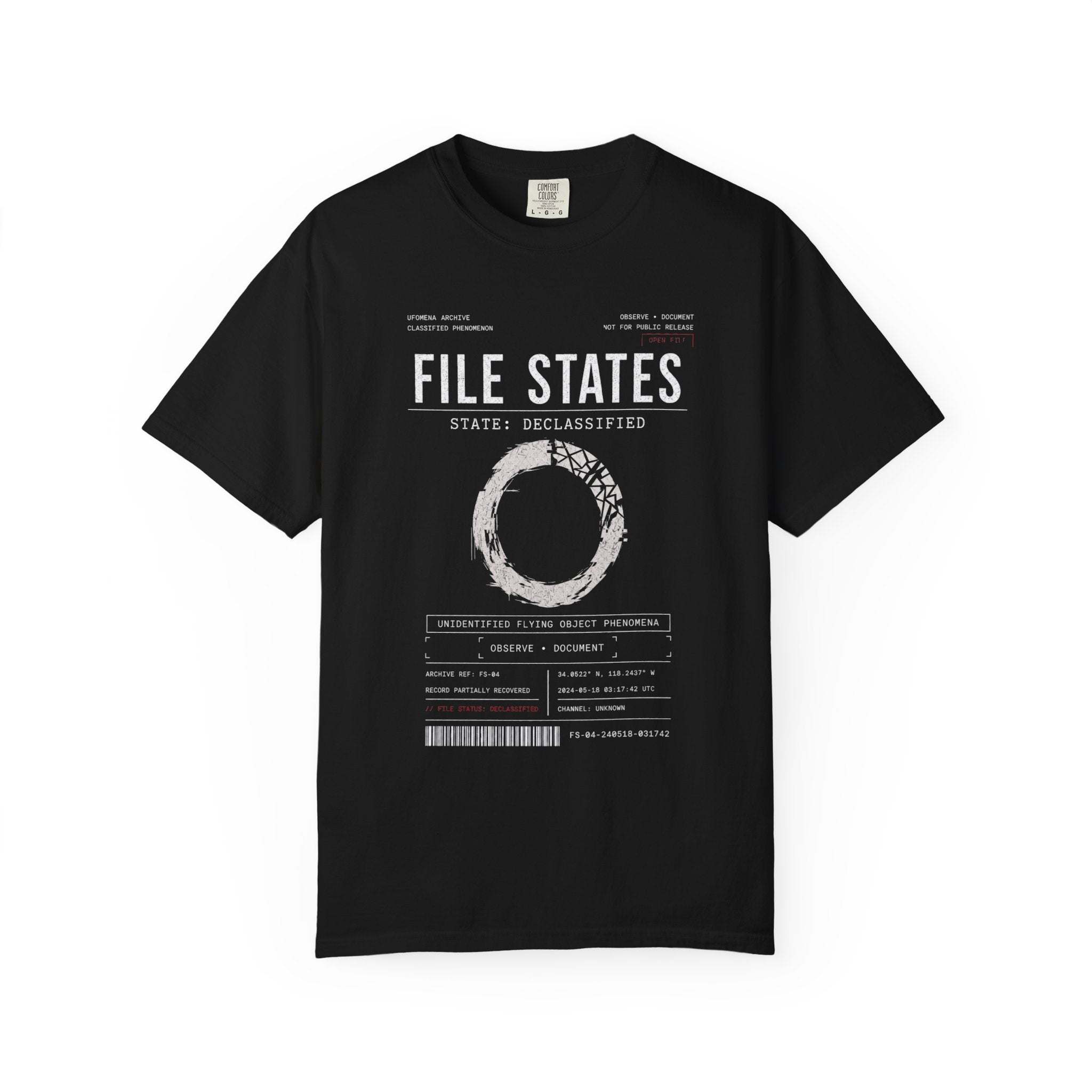 UFOMENA File States Garment-Dyed Tee