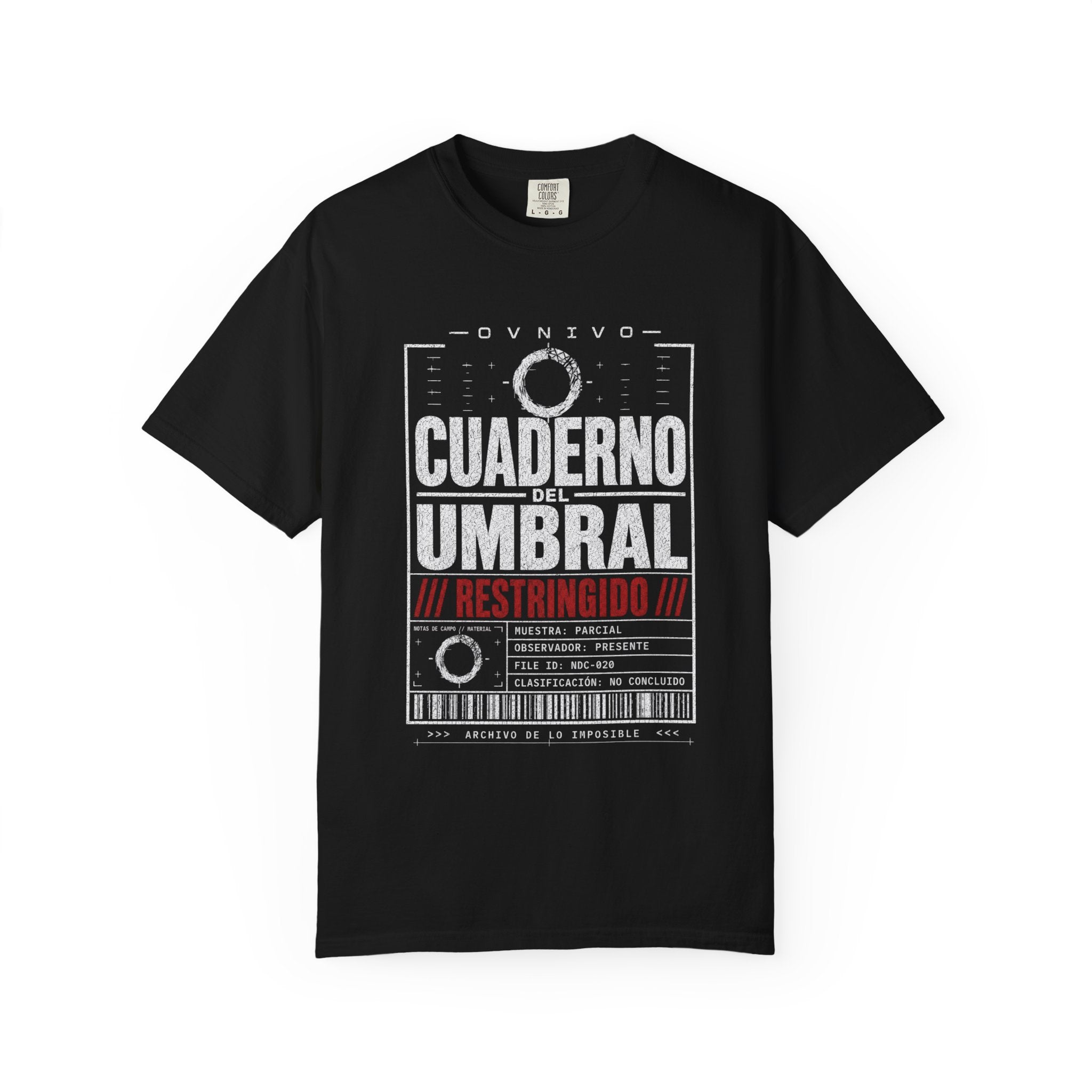 OVNIVO NDC - 020 Cuaderno del Umbral Camiseta Pigmentada