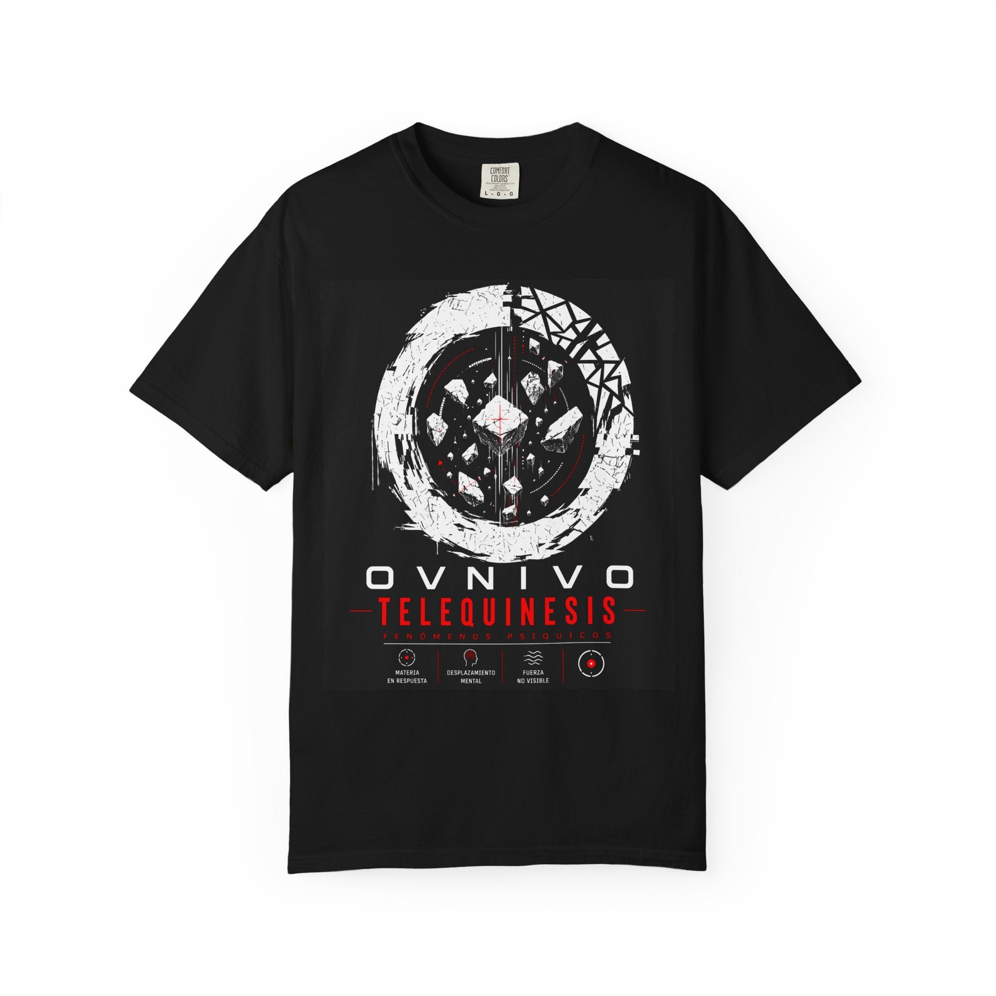 OVNIVO FENÓMENOS Psíquicos Telequinesis Camiseta Pigmentada