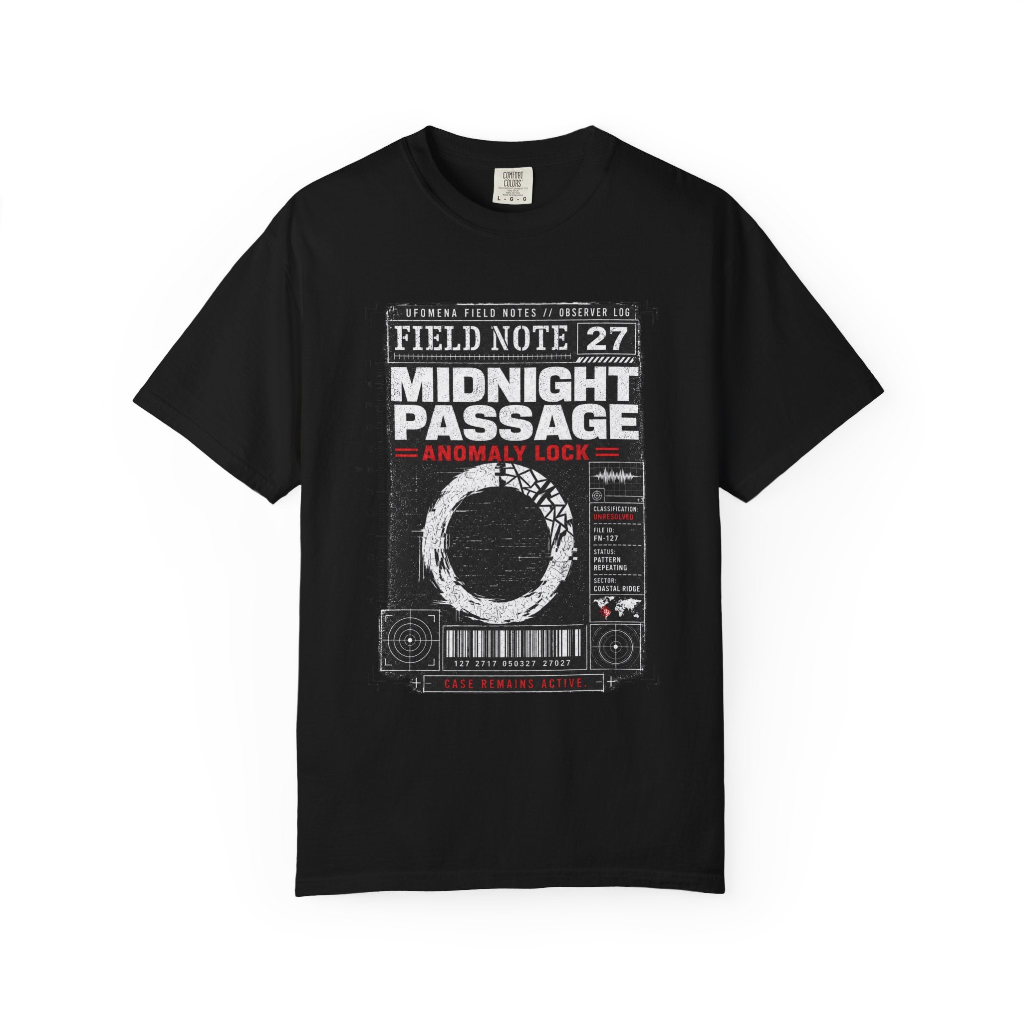 UFOMENA UFN 27 Midnight Passage Anomaly Lock Garment-Dyed Tee